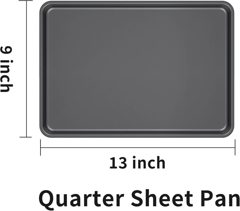 BLISI Nonstick Stackable Baking Pans Set, Cookware Sets Baking Tray (13" x 9" (3 Pack Quarter Sheet)) - Image 2